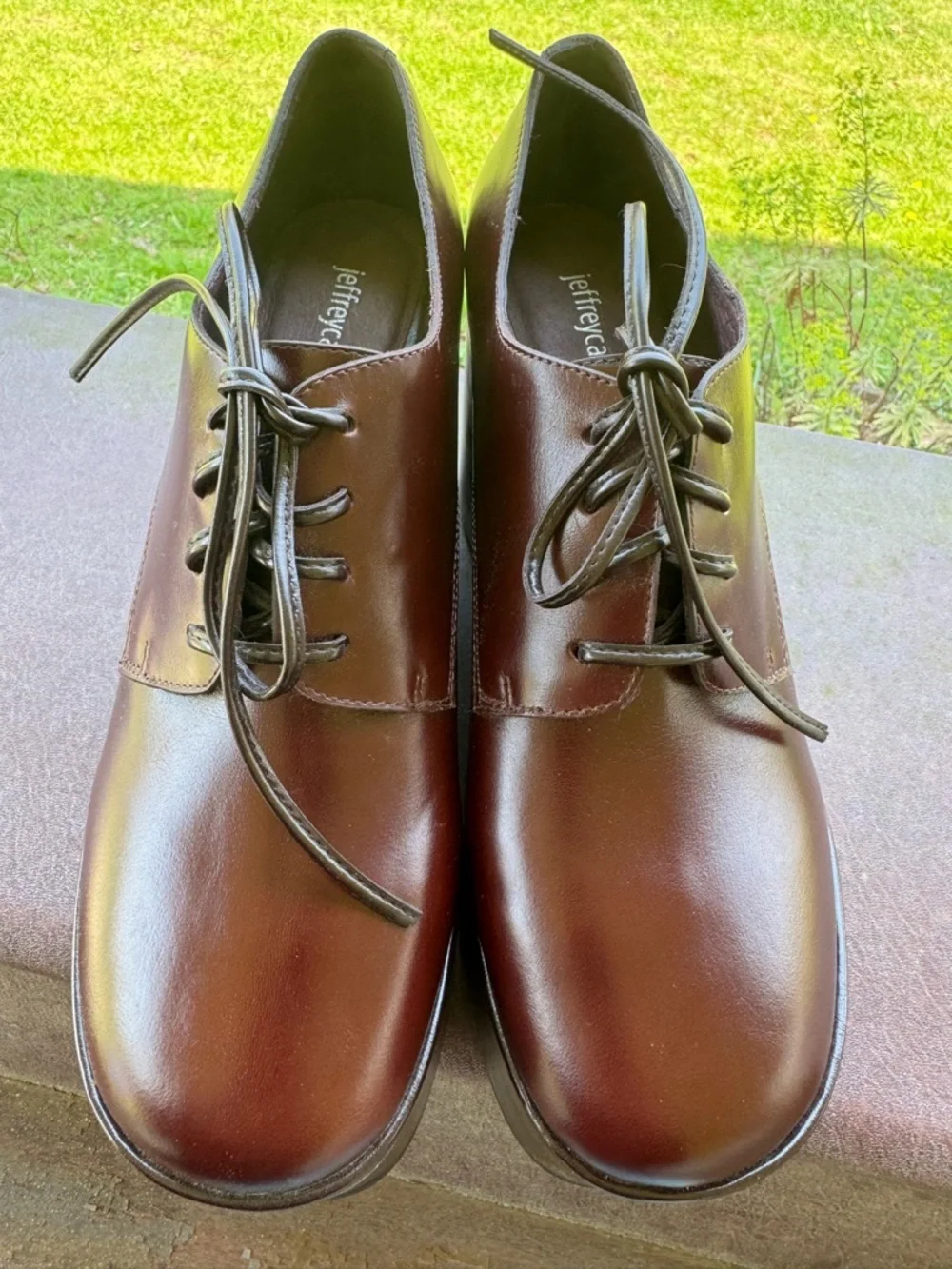 JEFFREY CAMPBELL LEATHER PLATFORMS SIZE 8.5